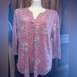 Van Heusen Multicolor Knit Top, size large